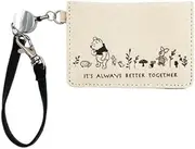 [マリモクラフト] Marimo Craft MCPH-152 Winnie The Pooh Monochrome Series Pass Case, Black Checkered, W 4.4 x H 3.1 x D 0.4 inches (11.2 x 8