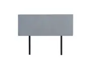 Linen Fabric Double Bed Deluxe Headboard Bedhead - Berlin Blue