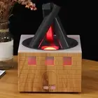 (EU Plug 100-240V)Aromatherapy Diffuser Humidifier Creative Campfire Quiet PL