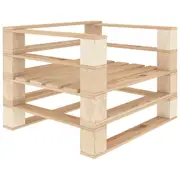 Garden Pallet Armchair Wood vidaXL