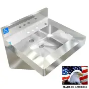 ADA HAND SINK 20X19" VANDAL RESISTANT NSF HEAVY DUTY STAINLESS STEEL MADE IN USA