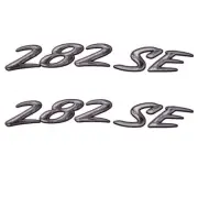 Rinker Boat Brand Decals | 282 SE Gray Black 7 1/2 x 7/8 Inch (Pair)