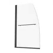 VEVOR Frameless Bathtub Shower Door 864x 1397 mm180 Rotatable DoorBlack