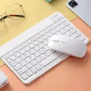 10 in Mini Wireless Keyboard and Mouse Rechargeable Slim Keyboard and Mouse Set