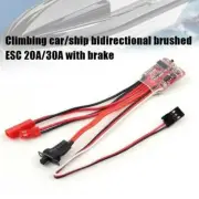20A RC 20A ESC Brush Motor Speed Controller w/ Brake U Boat Car Tank For RC