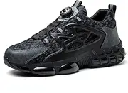 [SDEQA] Steel Toe Cap Trainers Mens, Work Indestructible Safety Shoes Lightweight Breathable Fashion Industrial Construction Sneakers