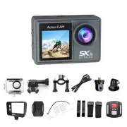 WiFi -Shake Action Camera 5K 30FPS Dual Screen 170° Wide Angle 30M Sport6491
