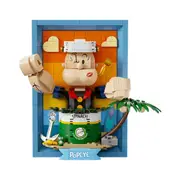 416pc Popeye Popeye 3D Portrait Buildable 21cm Action Figure Building Toy Set