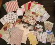 HUGE Christmas Craft LOT for Scrappers & Card Makers Papers, Jewels Cards & More