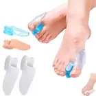 1Pair Silicone Gel Bunion Toe Corrector Orthotics Straightener Separator Pain <