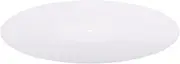 LOORGVEL 1pc Acrylic Turntable Mat Vinyl Record Pad for Home Disc Players Anti-Static Reduces Compatible Phonographs White Color