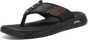 [MXTSH] Mens Flip Flops Sandals Slippers Casual Leather Toe Ring Style Sandals for Mens Home