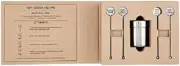 Santa Barbara Hot Cocoa Shaker Set Kraft Cardboard Book Gift Box 5-Pieces