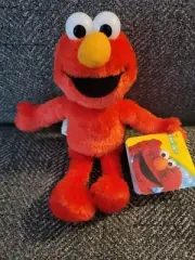 Sesame Street Friends Elmo Sustainable Plush Stuffed Animal kids Toys, 8-inch