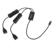 Portable USB Type-C Cable with Switches for Easy Charging and Syncing Data