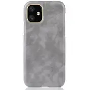 2Pcs Shockproof Litchi Texture Pc + Pu Case For Apple Iphone 11 Pro(Gray)