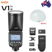 Godox V1Pro-N TTL HSS Li-ion Round Head Flash For Nikon + AK-R11 Diffuser Dome