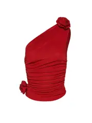[Magda Butrym] Magda Butrym-Maglietta Monospalla Rossa-Donna 36 FR