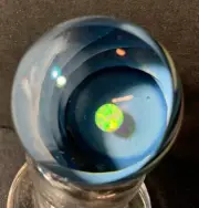 Dot Stack Implosion Vortex Marble W/ Opal & Tricolor Spiral Large 1.5" NFO_GLASS