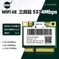 在飛比找Yahoo!奇摩拍賣優惠-筆電網卡AX210/AX200MINI-PCIE無線網卡模塊