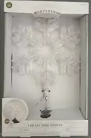 Wondershop Target Twinkling LED lit Star Tree Topper, Clip on rainbow