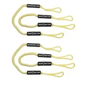 3006.3233 BoatTector Bungee Dock Line Value 4-Pack - 4', Yellow/White
