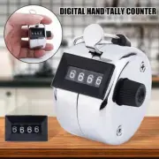 4 Digit Counting Manual Counter Mechanical Click Clicker Steel NEW Hot~