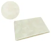 Damask Jacquard Polyester Tablecloth 180cm Round Leaf Cream