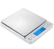 Digital Kitchen Mini Pocket Cooking Food Scale - Milk White
