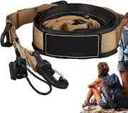 Hammock Tree Straps - Dangling Campsite Storage Rope with Loop - 1.65m Portable Camping Equipment, Storage Gear for Outdoor Activities