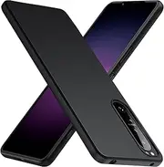[TesRank] Sony Xperia 1 IV Case, Soft TPU Cover Matte [Anti-scratch] [Anti-fingerprint] for Sony Xperia 1 IV-Black