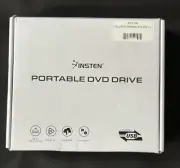 INSTEN Portable External DVD CD Drive for Laptop 3.0 Type-C CD Rom Burner/Player