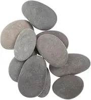 Hohopeti 10pcs Hand-Painted Smooth Stones for Kids DIY Art Decorative Pebble Tiles