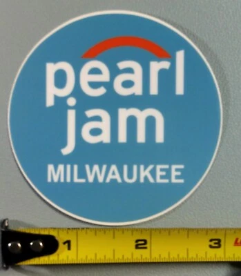 Pearl Jam Decal Sticker Slap 3" Milwaukee WI