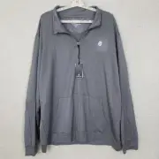 VEBOON Performance Jacket Men's 2XL Gray Full Zip Mock Neck Rayon Blend NWT
