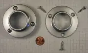 CAPELLA #PS-251-DC 1-5/16" HANGROD FLANGES, ZINC DIE-CAST, DULL CHROME-PLATED