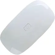 HAKIDZEL Portable Gel Nail Lamp Foldable Mouse Shape USB Nail Curing Light with Timer for Home Salon Use Lightweight Efficient UV Dryer for Gel Polish Applications White