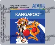 Replacement Game Cartridge Label - Kangaroo for Atari 5200