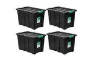 4PK Box Sweden Eco Storage 60L Heavy Duty Tub 57cm Crate Organiser Box