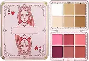 12-Colors Blush Palette, Matte Blush Contour Highlight Blush Set, Waterproof Long Lasting Blush Cream Makeup Palette for Women, Pigmented Blush for, Matte Blush Contour Highlight Blush