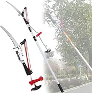 Tree Saw Branch Long Reach Pole Pruning Saw, Heavy Duty Extendable Telescopic Garden Tree Pruner with Saw Blade Lopper Cutter