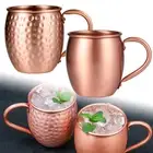 Copper Moscow Mule Mug New Cocktail Barrel Bar 530ML Tankard Kitchen Barware Cup