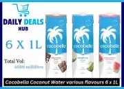 Cocobella Coconut Water various flavours 6 x 1L | FREE AU SHIPPING!!!