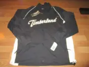 NEW NWT MENS TIMBERLAND WEATHERGEAR SPELLOUT SNAP FRONT JACKET SIZE M MEDIUM