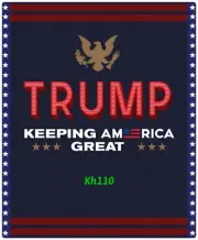 Trump Keep America Great Sherpa Throw Blanket 50"x 60"-BU