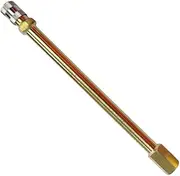 Valve Extension tyre stem Adapter Straight 130mm Brass Truck 4x4 Cap
