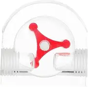 Angoily Computerized Water Flow Meter 1/4 Inch Connector 2-Way Flow Indicator Red for Water Cooling Systems
