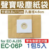 在飛比找Yahoo!奇摩拍賣優惠-EC-06P 聲寶吸塵器集塵紙袋 EC-AJ35 EC-11