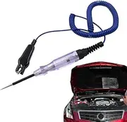 12V Test Light - Voltage Circuit Tester Heavy Duty 6-24V Test Light | Double Color Electric Tool with Extended Spring Wire Fuse Pen for Battery
