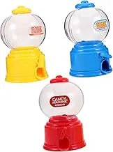 3pcs Mini Candy Machine Sweet Dispenser Vending Machine Candy Dispenser for Chocolate Small Gumballs Machine Desktop Snack Dispenser Gum Dispenser Gumball Dispensers Plastic
